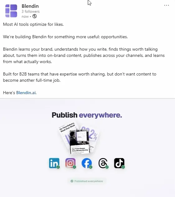 Opening a LinkedIn post's three-dot menu and choosing Copy link to post